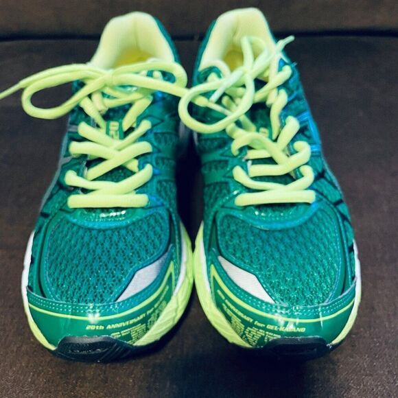 Mint Condition Asics GEL KAYANO 20 Mens 6.5 or Womens 8/8.5 39.5 EUR Green Volt - Picture 2 of 11